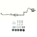 Komplette Auspuff + Anbausatz für Toyota Yaris II   1.0 VVTi  12V  998ccm 69PS