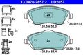 Bremsbelagsatz Scheibenbremse ATE Ceramic 13.0470-2857.2 für OPEL MERIVA COMBO