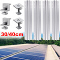 Solarmodul Halterung Montageset Befestigung PV 30/40CM Alu Schiene Solarschiene
