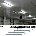 4x LED Tageslicht Decken Lampe Wannen Leuchte Feucht Nass Raum Garagen Strahler