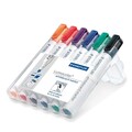Staedtler 6 Lumocolor® Whiteboard Marker Set Boardmarker Stifte Keilspitze Box