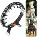 Personalisiert Hundehalsband Verstellbar M-XL Zacken Pinch Kette Nylon Mit Stahl