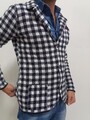 Jacke Herren Strick Strickjacke Wollmischung Jacke Slim Fit Made IN Italy