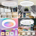 70W Deckenventilator Mit Beleuchtung RGB Deckenventilator Mit Fernbedienung LED