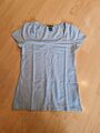 Hennes Mauritz H & M Shirt Basic Tight Fight Organic Cotton S Hellblau