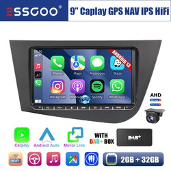9" Android 13 Carplay Für Seat Leon 1P1 05-2011 Autoradio DAB+ GPS Kam MIK 2+32G