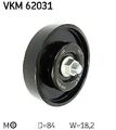 SKF Multi-V-Spannrolle (passend für Nissan) VKM62031