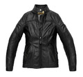 SCHWARZE LEDERJACKE Rock Lady Spidi Größe 40