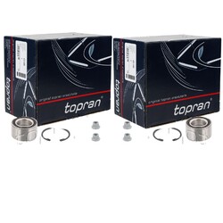 2X TOPRAN RADLAGER SATZ VORNE BEIDSEITIG PASSEND FÜR AUDI A3 TT SEAT LEON