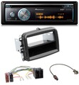 Pioneer MP3 DAB USB CD Bluetooth Autoradio für Fiat 500L (mit ISO, ab 2012)