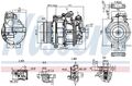 Kompressor Klimaanlage ** FIRST FIT ** NISSENS 890749 für MERCEDES GLE W166 VITO