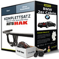 Für BMW 2er Cabrio Typ F23 Anhängerkupplung starr +eSatz 13pol uni 14- NEU