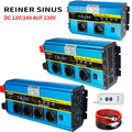2000W 3000W 4000W Reiner Sinus Wechselrichter 12V 24V auf 230V Spannungswandler