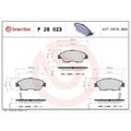 1x Bremsbelagsatz, Scheibenbremse BREMBO P 28 023 passend für HONDA ISUZU
