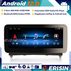 10.25"Android 12 Autoradio GPS DAB+CarPlay IPS Canbus Für Mercedes C-Klasse W204