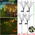 2x Solar LED Solarleuchte Lampe,Gartenstecker Gartenbeleuchtung Garten Steck LED