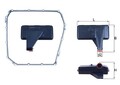 Hydraulikfilter, Automatikgetriebe HX 185D MAHLE für AUDI PORSCHE