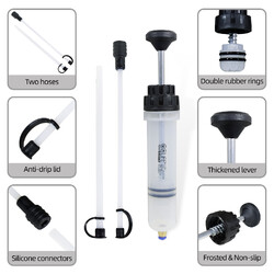 Ölabsaugspritze Absaugpumpe 200cc 500cc Handpumpe Motor Öl Wechsel Umfüllpumpe