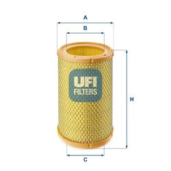 Luftfilter Filtereinsatz 27.267.00 UFI für RENAULT CLIO I TWINGO I