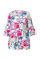 MIAMODA Damen große Größen Bluse A Linie Blumenmuster Volants 841489