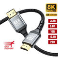 2.1 HDMI 8K Kabel DSC Ultra HighSpeed 48Gbit/s Ethernet eARC UHD HDTV HDR10+ PS5