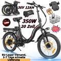 Samebike CY20 20 Zoll Elektrofahrrad 350W Citybike 12Ah Klapprad Pedelec Ebike
