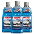 3x 1L SONAX XTREME Shampoo 2in1 Lackreiniger Reiniger Autoshampoo ohne abledern