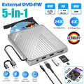 5 in 1 Externes CD/DVD Laufwerk USB 3.0 Brenner Player für PC Laptop Windows Neu