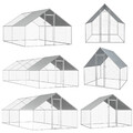 Hühnerstall Hühnerhaus Outdoor-Hühnerkäfig Geflügelstall Käfig Verzinkter Stahl