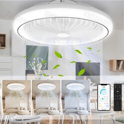 80W Deckenventilator mit Beleuchtung +Fernbedienung LED Deckenlampe Schlafzimmer