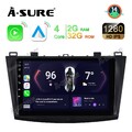 CarPlay 2+32G Android 14 Autoradio Für Mazda 3 BL 2010-2013 GPS NAV Bluetooth FM
