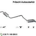für Vw Transporter T4 1.9 TD 2.4 D Edelstahl Vorschalldämpfer Endtopf a*