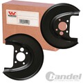 2x VAN WEZEL SPRITZBLECH BREMSSCHEIBE HINTEN passend für AUDI SEAT VW GOLF 4