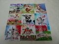 Schöner Bilder Stoff  LUSTIGE TIERE Baumwolle 9x Bilder Patchwork Basteln DIY