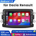 CARPLAY Für Dacia Duster Android 12 Auto Stereo Radio GPS Sat Nav WIFI 1+32GB