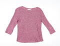 Peter Hahn Strickpullover Pullover Damen rosa Größe 10