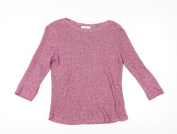 Peter Hahn Strickpullover Pullover Damen rosa Größe 10