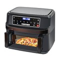 12L Heißluftfritteuse Airfryer 2 in 1 Sensor-Touch backofen 12L, Schwarz