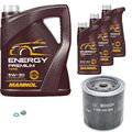 BOSCH Ölfilter 8 L MANNOL Energy Premium 5W-30 für Nissan Pick-up 2.4 4WD