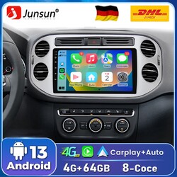 4+64G 8-Kern DAB+ Android14 Für VW Tiguan 5N 2007-2016 Autoradio GPS Navi SWC FM