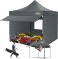 COBIZI Faltpavillon 3x3m Wasserdicht Stabil Pop up Pavillon mit 3 Seitenwand