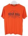 Hugo Boss Tee 1 T-Shirt Herren Groß Kurzärmelig Rundhals Trikot Orange