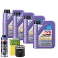 Motoröl 5W40 LIQUI MOLY High Tech 4L +MANN Ölfilter +Spülung