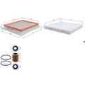 KNECHT FILTER-PAKET passend für OPEL ZAFIRA B/FAMILY B 1.9 CDTI 100+120+150 PS