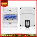 Drehstromzähler LCD geeicht für DIN Hutschiene 100A 400V 3 Phasen 4 Draht