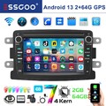 Für Renault Dacia Duster Logan Lodgy 2+64G Android Carplay Autoradio GPS Nav KAM