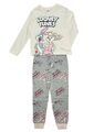 Neu Mädchen Looney Tones Bugs Bunny Schlafanzug Pyjama Hausanzug Gr. 98 104 K5