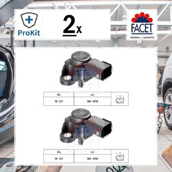 2x ORIGINAL® Facet Luftdrucksensor, Höhenanpassung für VW CRAFTER 30-50