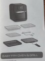 10L Airfryer Heißluftfritteuse Fritteusen XXL Fritteuse Friteuse Edelstahl 1500W