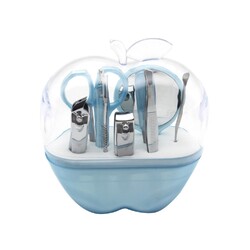  9-in-1 Edelstahl Lady Augenbrauen Schere Nagel Clipper Spiegel Kosmetik Set